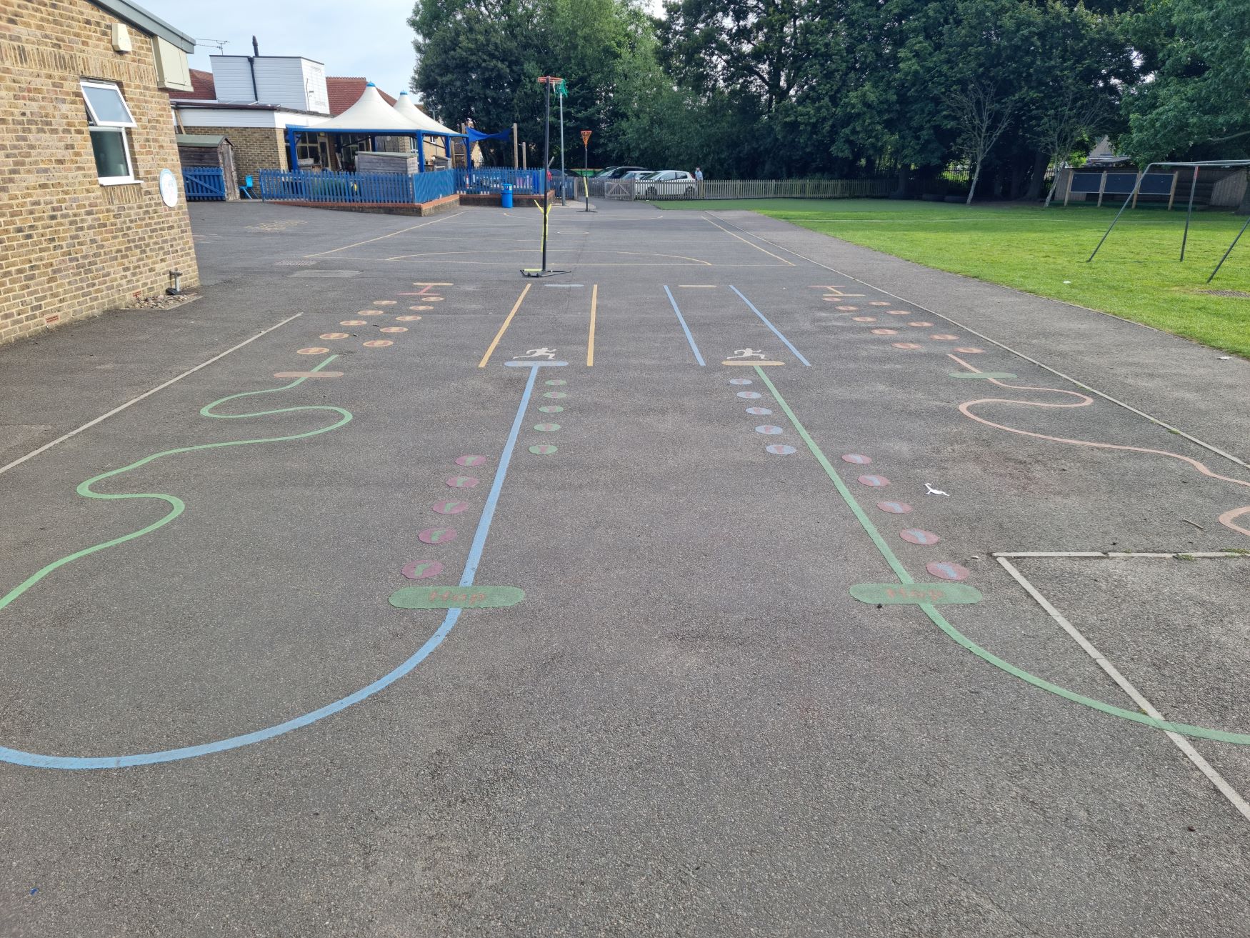 Activity Markings on School Playground